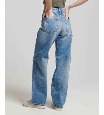 Superdry Blue wide leg jeans