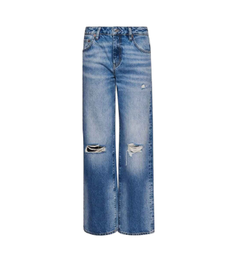 Superdry Jeans pernera ancha azul