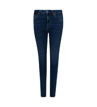 Superdry Jeans skinny a vita alta in cotone organico blu