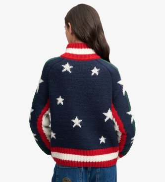 Superdry Jersey Alpino Statement marineblå
