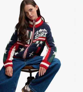 Superdry Jersey Alpino Statement marineblå