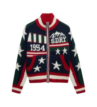 Superdry Jersey Alpino Statement marineblå