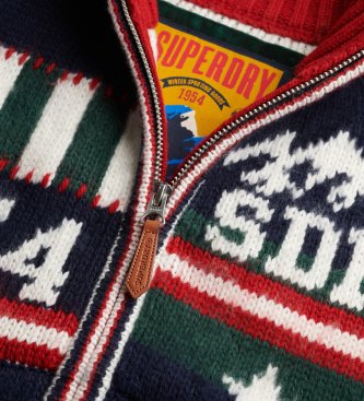 Superdry Jersey Alpino Statement marineblå