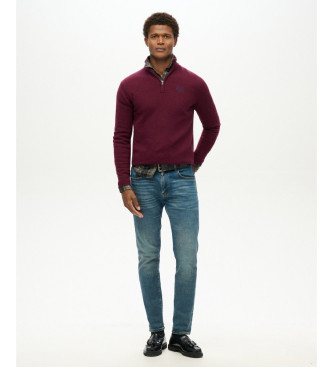 Superdry Bordeaux Essential embroidered jumper