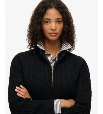 Superdry Borstad kabelbygel svart