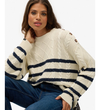 Superdry Pull Cable beige