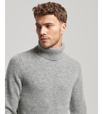 Superdry Grey brushed turtleneck jumper