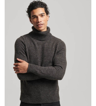 Superdry Grey brushed turtleneck jumper