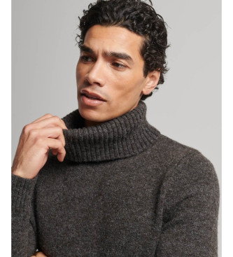 Superdry Grey brushed turtleneck jumper