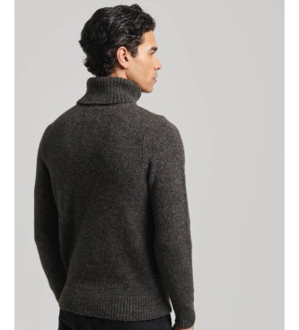 Superdry Grey brushed turtleneck jumper