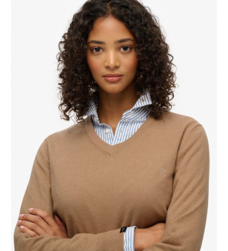 Superdry Classic V Pullover braun