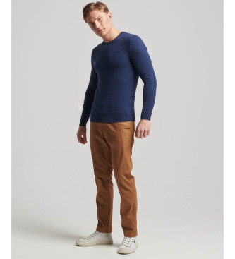 Superdry Essential navy crew neck jumper