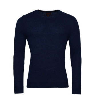 Superdry Essential navy crew neck jumper