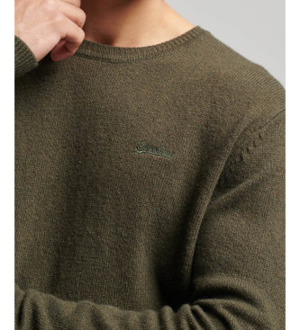 Superdry Essential crew neck jumper green