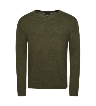 Superdry Essential crew neck jumper green