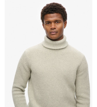 Superdry Merchant Store grey turtleneck jumper