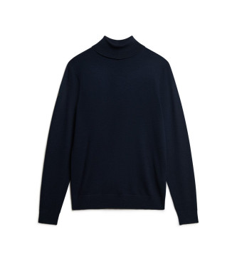 Superdry Turtleneck jumper Merino navy