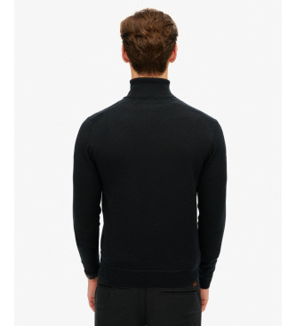 Superdry Merino turtleneck jumper black