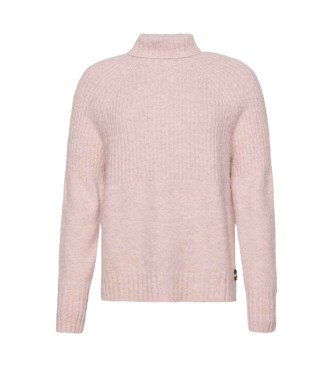 Superdry Maglione rosa lavorato a coste Essential