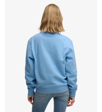 Superdry Sudadera Essential Logo Zip azul