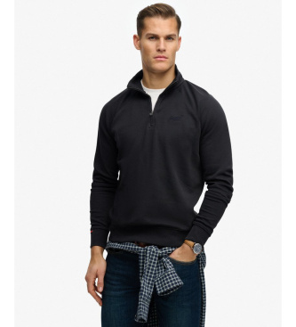 Superdry Essential Logo Henley navy jumper