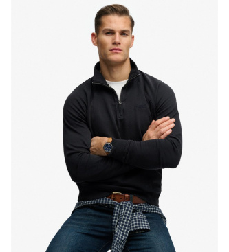 Superdry Essential Logo Henley navy jumper