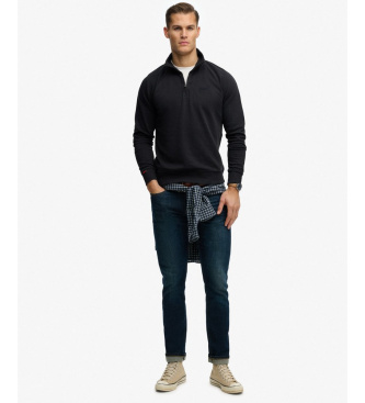 Superdry Essential Logo Henley navy jumper