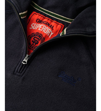 Superdry Essential Logo Henley navy jumper