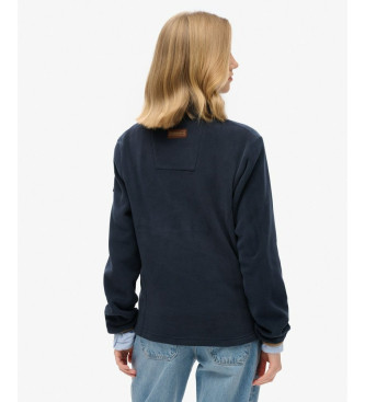 Superdry Camisola de l com meio fecho de correr Estate azul