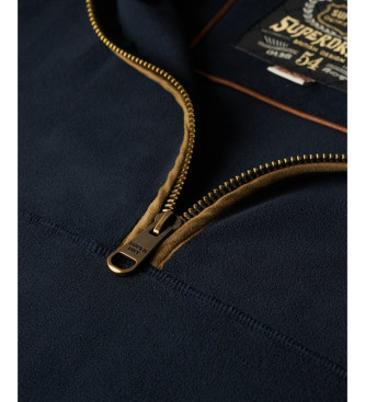 Superdry Camisola de l com meio fecho de correr Estate azul