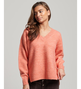 Superdry Pull oversize col V corail