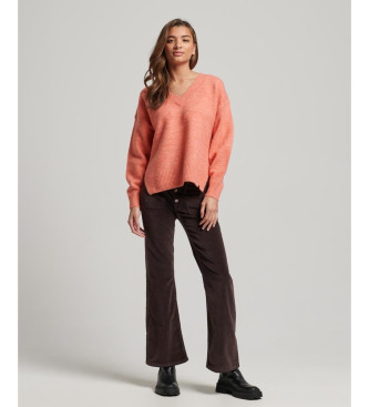 Superdry Pull oversize col V corail