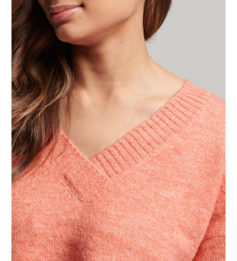 Superdry Pull oversize col V corail