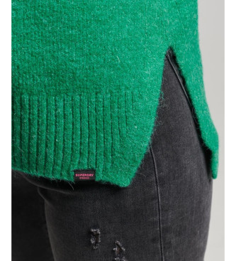 Superdry Maglione oversize verde con scollo a V