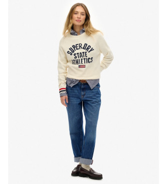 Superdry Maglione con grafica intarsiata beige