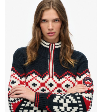 Superdry Jersey Intarsia marino