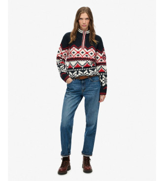 Superdry Jersey Intarsia marino