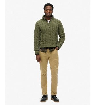 Superdry Camisola verde com cabo Jacob