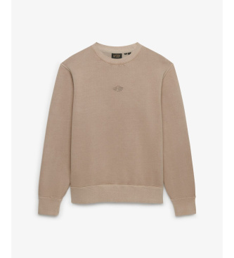 Superdry Micro Logo Crew Sweatshirt beige