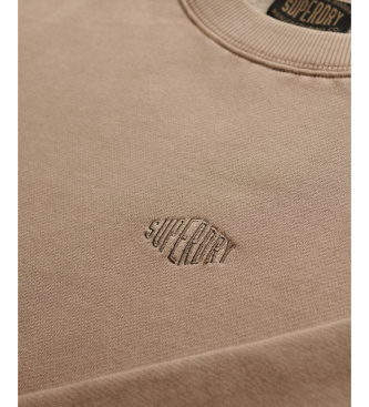 Superdry Micro Logo Crew Sweatshirt beige