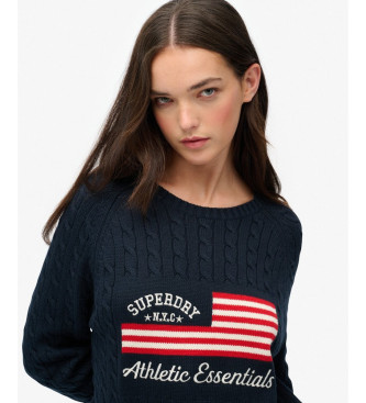 Superdry Sweter z flagą marynarki wojennej