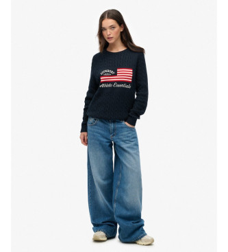 Superdry Sweter z flagą marynarki wojennej