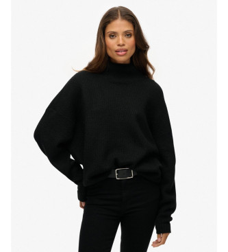 Superdry Jersey Slouchy negro