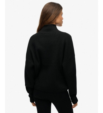 Superdry Jersey Slouchy negro