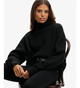 Superdry Jersey Slouchy negro