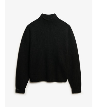 Superdry Jersey Slouchy negro