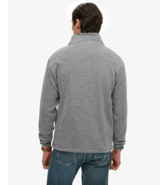 Superdry Storm Fleece Half Zip Sweater mrkegr