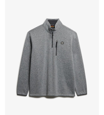 Superdry Storm Fleece Half Zip Sweater mrkegr