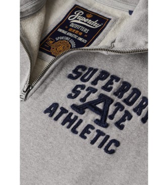 Superdry Vintage Athletic Sweater grijs