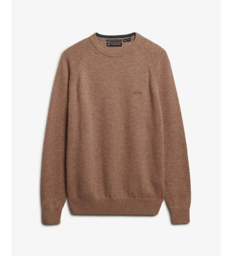 Superdry Brun tr�ja i ullblandning